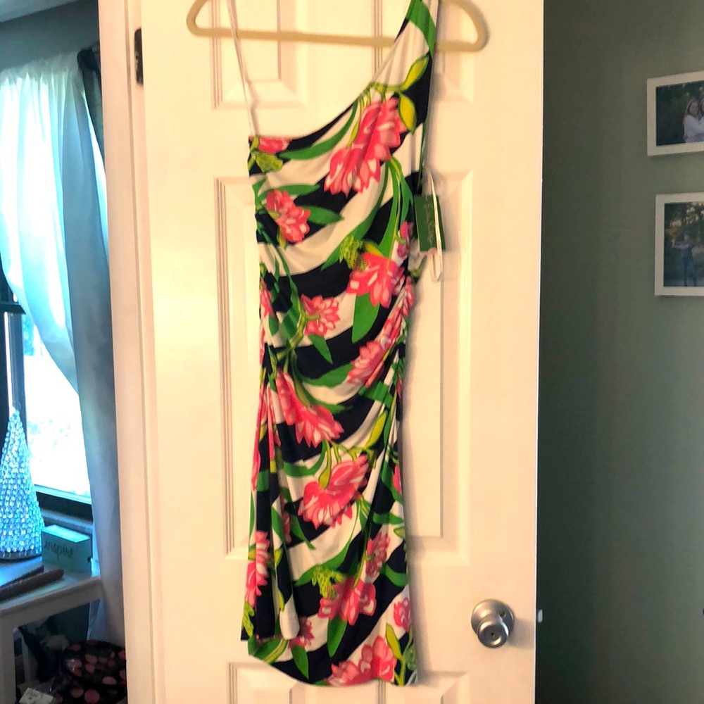 Lily Pulitzer one shoulder dress